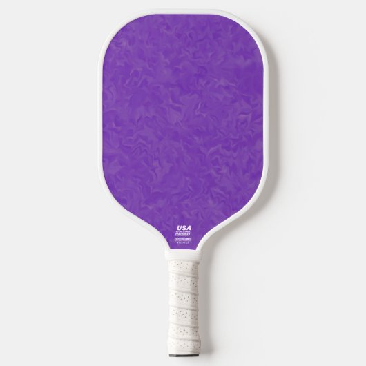 Gedraaide schaduwen van het Paarse Abstracte Kunst Pickleball Paddle (Voorkant)