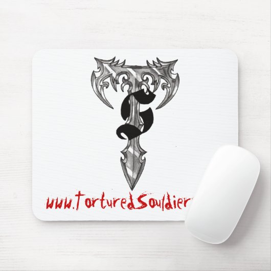 Gedraaide soldaten - "Homepage" Mousepad Muismat (Met muis)