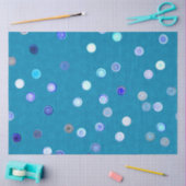 Gedraaide Stippen Spiraal Blauw Tissuepapier (Craft)