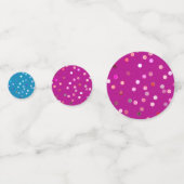 Gedraaide Stippen Spiraal Drie-Kleur Confetti (BPP (Achterkanten)