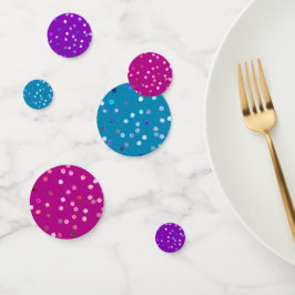 Gedraaide Stippen Spiraal Drie-Kleur Confetti (BPP