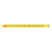 Gedraaide Stippen Spiraal Geel Grosgrain Lint (Voorkant)