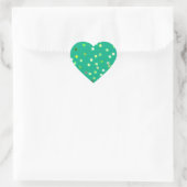 Gedraaide Stippen Spiraal Groen Hart Stickers (Tas)