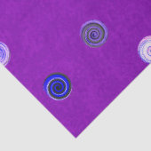 Gedraaide Stippen Spiraal Paars Tissuepapier (Detail)