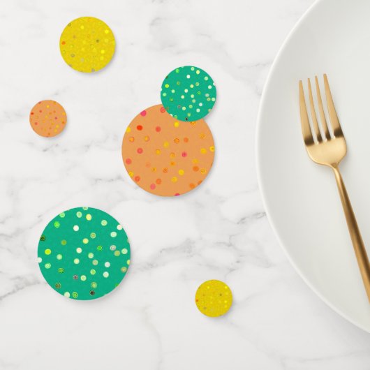 Gedraaide Stipspiraal Driekleurige Confetti (YGO) (Groep)
