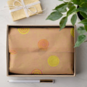 Gedraaide Stipspiraal Oranje Tissuepapier (Geschenk)
