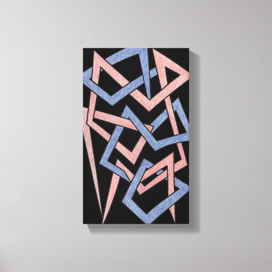 Gedraaide tinten canvas afdruk (Voorkant)