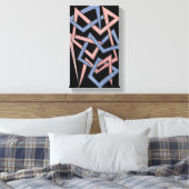 Gedraaide tinten canvas afdruk (Insitu (Slaapkamer))