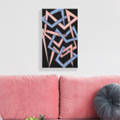 Gedraaide tinten canvas afdruk (Insitu (Woonkamer))