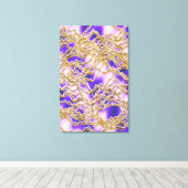 Gedraaide touwen patroon canvas afdruk (Insitu (Houten vloer))