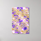 Gedraaide touwen patroon canvas afdruk (Voorkant)