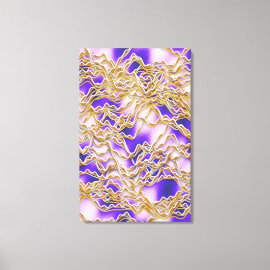Gedraaide touwen patroon canvas afdruk (Voorkant)