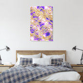 Gedraaide touwen patroon canvas afdruk (Insitu (Slaapkamer))
