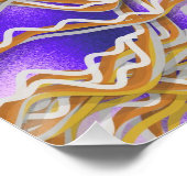 Gedraaide touwen patroon perfect poster (Hoek)