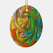 gedraaide verf keramisch ornament (Rechts)