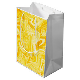 Gedraaide verf kunst geel kleurrijk leuk medium cadeauzakje