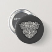 Gedrag in details ronde button 5,7 cm (Voorkant /achterkant)
