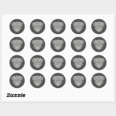 Gedrag in details ronde sticker (Vel)