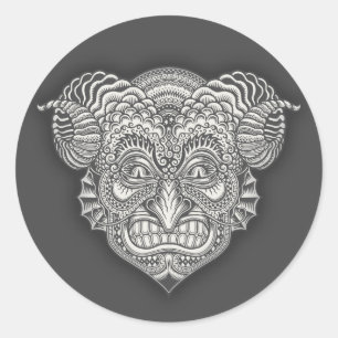 Gedrag in details ronde sticker