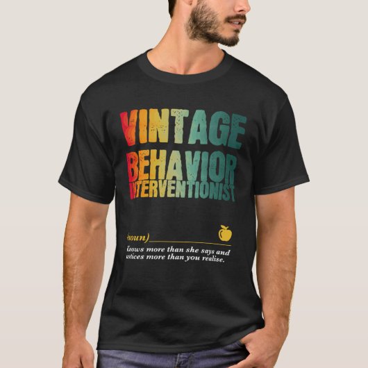 Gedrag Interventionist Appreciation Week Terug naa T-shirt (Voorkant)