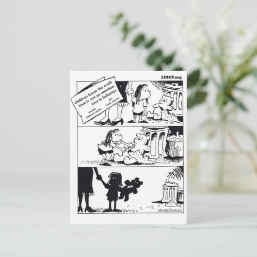 Gedrag is het waarheidsgetrouwe Briefkaart (Staand voorkant)