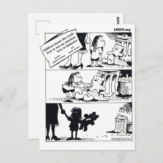 Gedrag is het waarheidsgetrouwe Briefkaart (Voorkant / Achterkant)