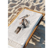 Gedrag van de Pelikaan Badhanddoek