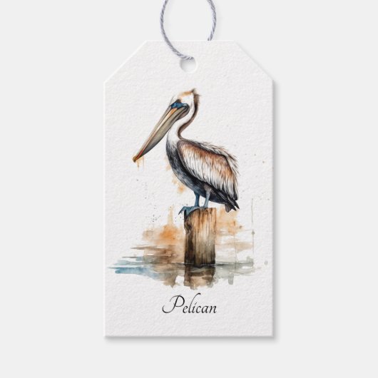 Gedrag van de Pelikaan Cadeaulabel (Voorkant)