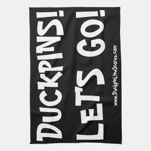 GEDRAGEN!  LATEN WE BEGINNEN!  HANDDOEK (Verticaal)