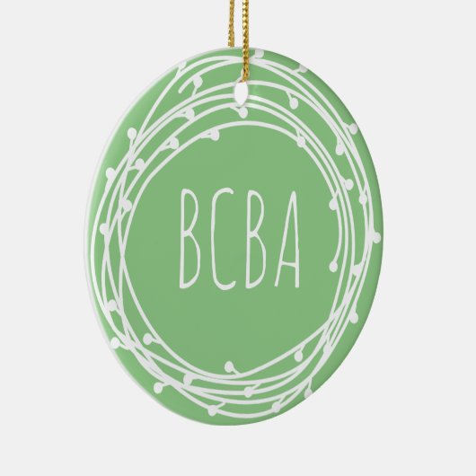 gedragsanalist, bcba, bcba gift, bcba ornament, keramisch ornament (Rechts)