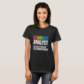 Gedragsanalist De analist van mijn ABC T-shirt (Voorkant volledig)