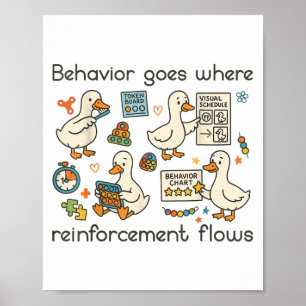 Gedragsanalist Gekke Goose RBT ABA Therapy Speed Poster
