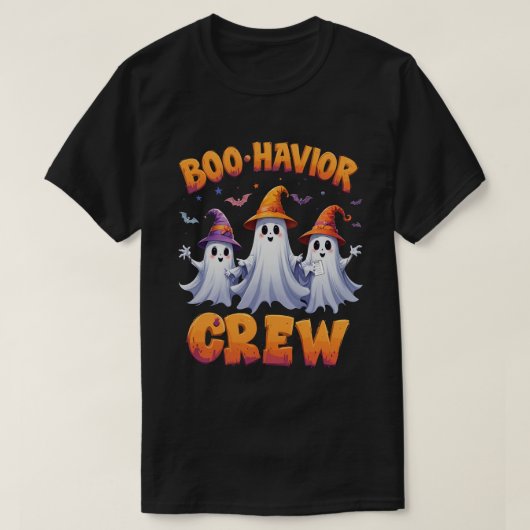 Gedragsanalist Halloween ABA Ghost Boo-Behavior T-shirt (Design voorkant)
