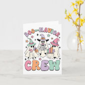 Gedragsanalist Halloween Een Schattigee Spook Boo- Kaart (Gele Bloem)