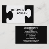 Gedragsanalist Puzzel Stuk Visitekaartje (Voorkant / Achterkant)
