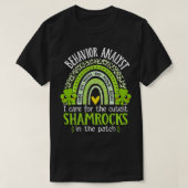 Gedragsanalist St Patricks Day Shamrocks ABA T-shirt (Design voorkant)