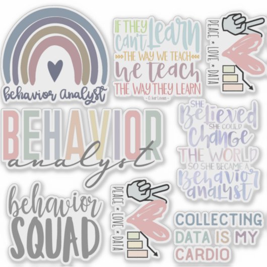 Gedragsanalist Stickers, ABA stickers, ABA Sticker (Voorkant)