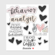 Gedragsanalist Stickers, ABA Therapie, BCBA Cadeau