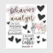 Gedragsanalist Stickers, ABA Therapie, BCBA Gift, Sticker (Vel)