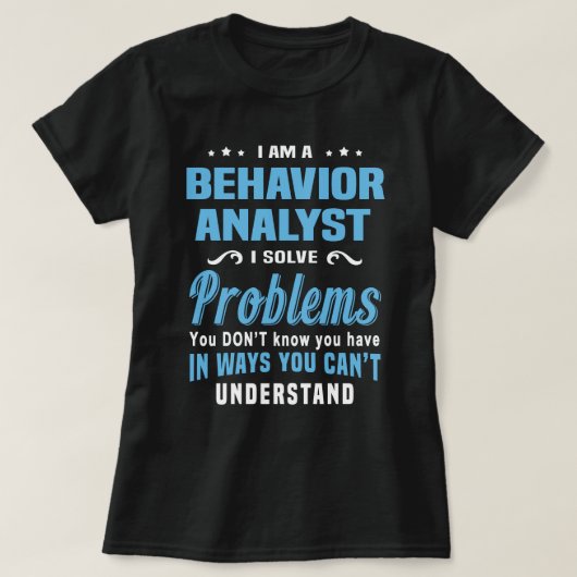 Gedragsanalist T-shirt (Design voorkant)