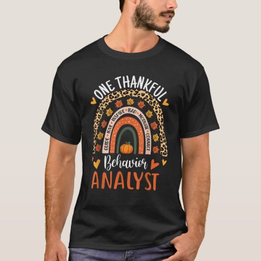 Gedragsanalist Thanksgiving ABA Therapeut Psycho T-shirt (Voorkant)