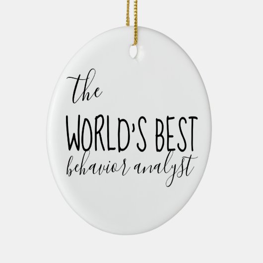 Gedragsanalyse, BCBA, ABA, gedragstechnologie, Keramisch Ornament (Rechts)