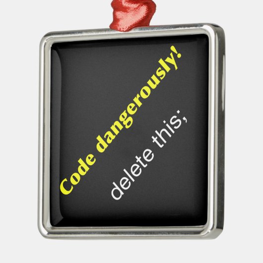 Gedragscode. Metalen Ornament (Links)