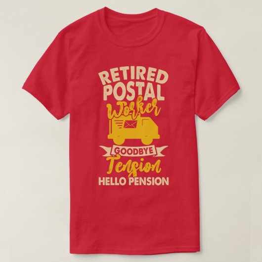 Gedragscode Postal Worker Goodbye Tension Hallo Pe T-shirt (Design voorkant)