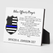 Gedragscode van de politie van de Thin Blue Line B Fotoplaat (Zijkant)