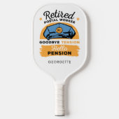 Gedragscode voor persoonlijk pensioen pickleball paddle (Voorkant)