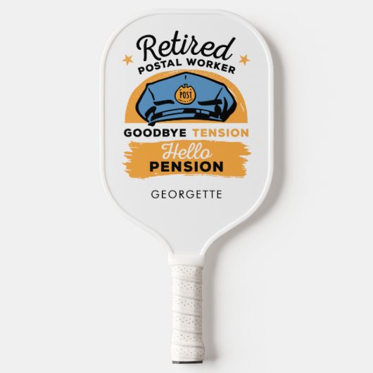 Gedragscode voor persoonlijk pensioen pickleball paddle (Voorkant)