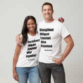 Gedragsgericht, constant T-shirt van de Wise (Unisex)