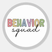 Gedragspad | Gedrag Therapist ABA Therapist Ronde Sticker (Voorkant)