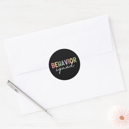 Gedragspad | Gedrag Therapist ABA Therapist Ronde Sticker (Envelop)